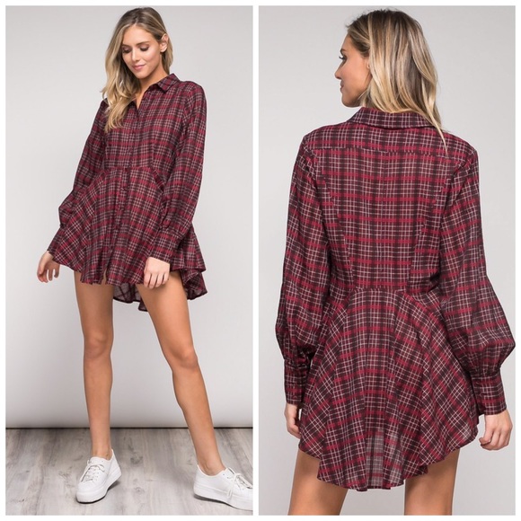 ❤️LAST 1! Plaid button down blouse! - Picture 5 of 7